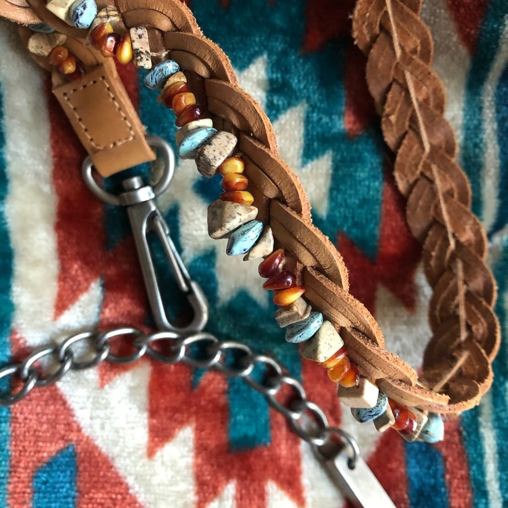 Boho like Free People belt approx 45 inches long